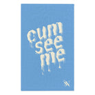 Cum See Me Light Blue | Mix & Match Soft Fun-Flirty Lovers’ Towels