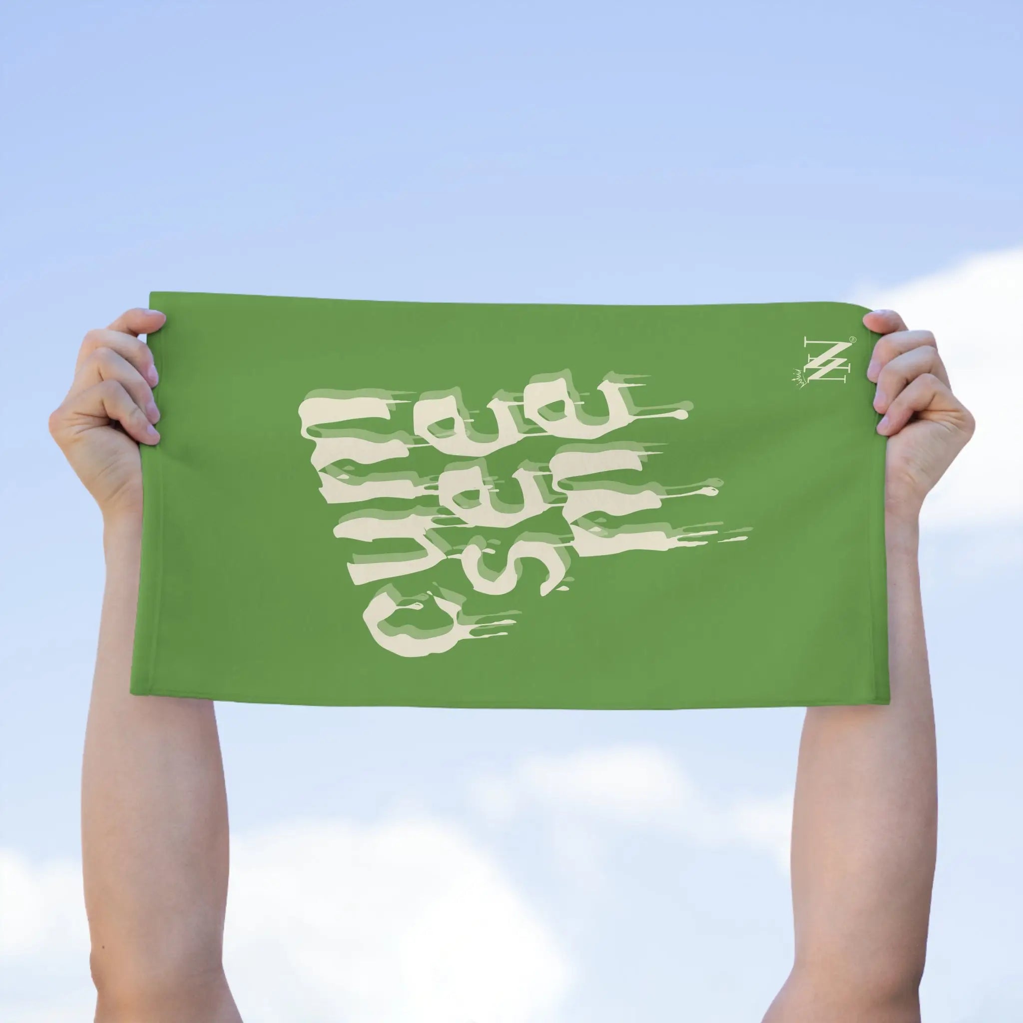 Cum See Me Light Green | Mix & Match Soft Fun-Flirty Lovers’ Towels