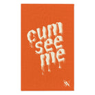Cum See Me Orange | Mix & Match Soft Fun-Flirty Lovers’ Towels