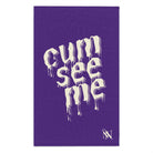 Cum See Me Purple | Mix & Match Soft Fun-Flirty Lovers’ Towels
