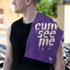 Cum See Me Purple | Mix & Match Soft Fun-Flirty Lovers’ Towels