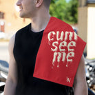 Cum See Me Red | Mix & Match Soft Fun-Flirty Lovers’ Towels