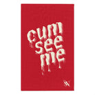 Cum See Me Red | Mix & Match Soft Fun-Flirty Lovers’ Towels