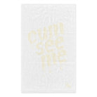 Cum See Me White | Mix & Match Soft Fun-Flirty Lovers’ Towels