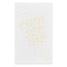 Cum See Me White | Mix & Match Soft Fun-Flirty Lovers’ Towels