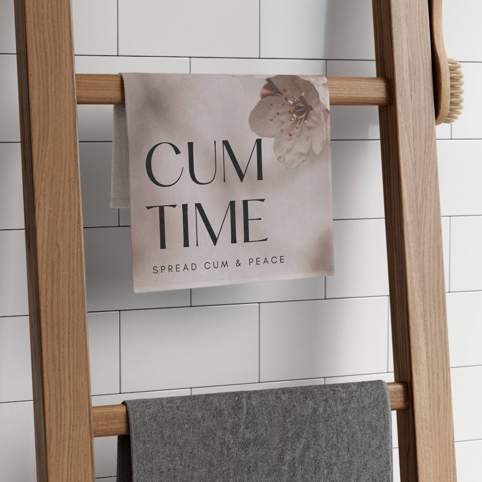Cum Time Elegant | Mix & Match Soft Fun-Flirty Lovers’ Towels