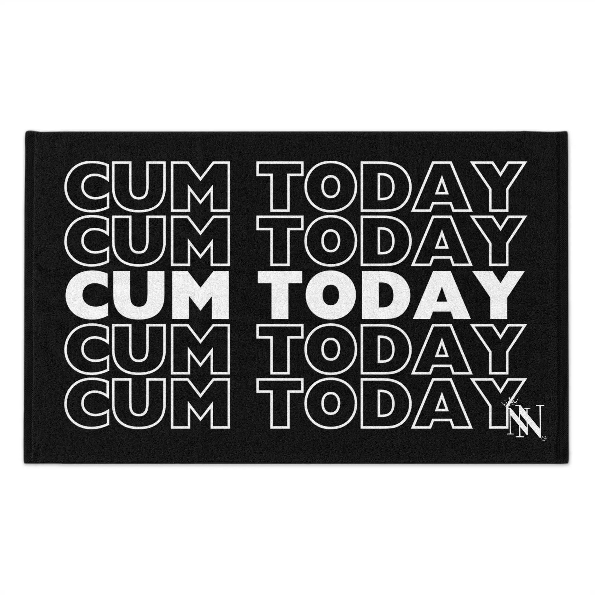 Cum Today Black Mix & Match Soft Sex Towels | Flirty Lovers’ Gifts
