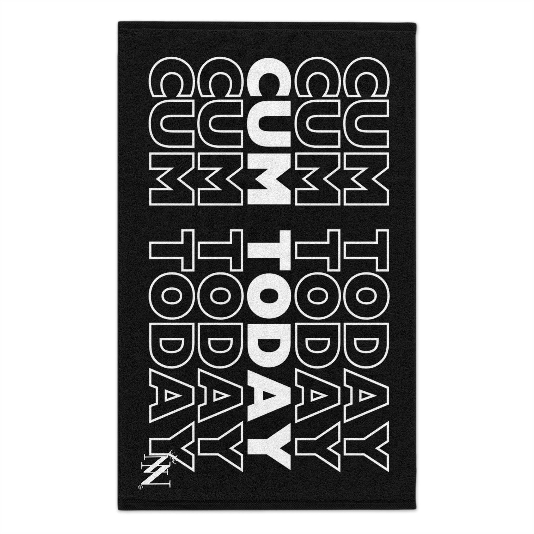 Cum Today Black Mix & Match Soft Sex Towels | Flirty Lovers’ Gifts