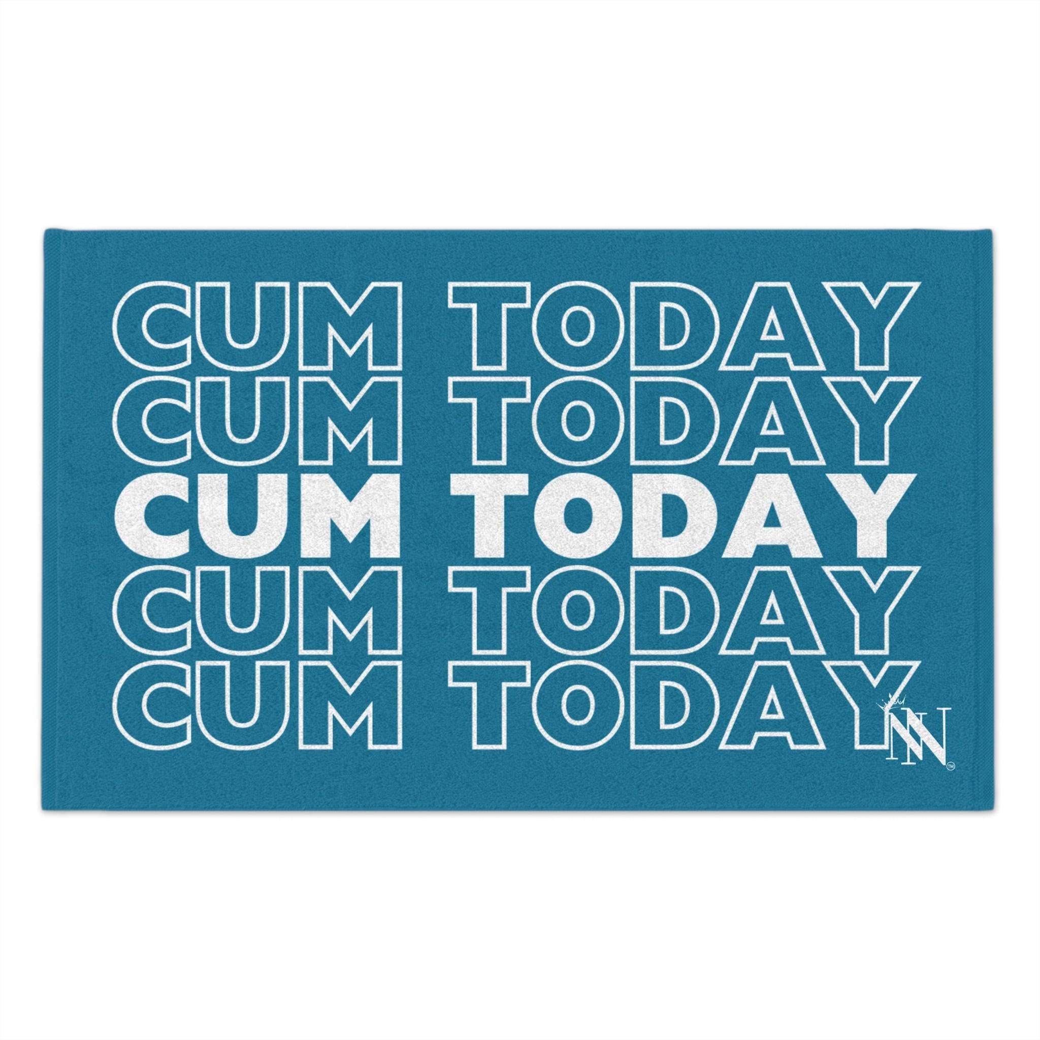 Cum Today Blue Mix & Match Soft Sex Towels | Flirty Lovers’ Gifts