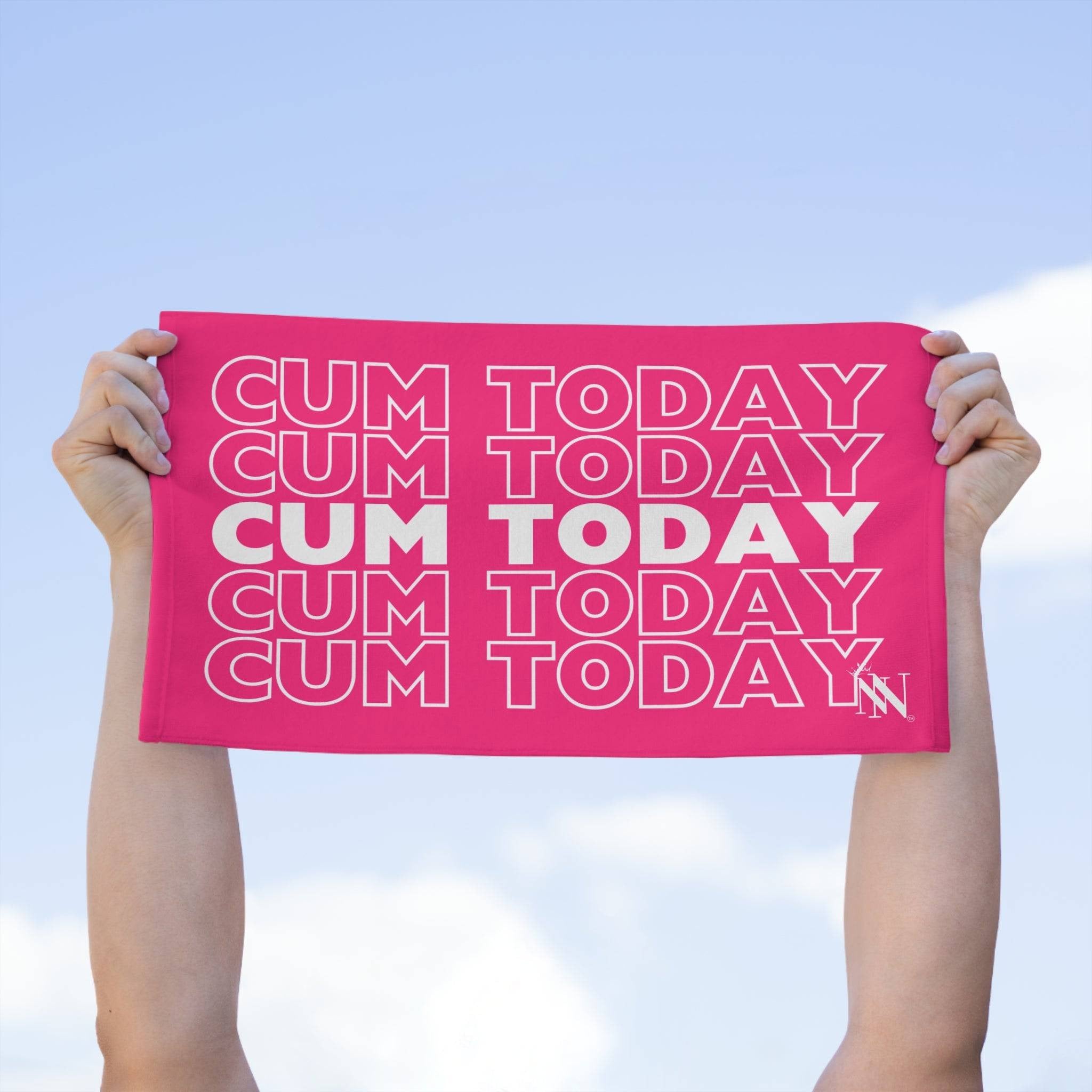 Cum Today Pink Mix & Match Soft Sex Towels | Flirty Lovers’ Gifts