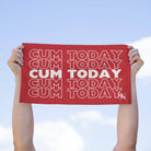 Cum Today Red Mix & Match Soft Sex Towels | Flirty Lovers’ Gifts