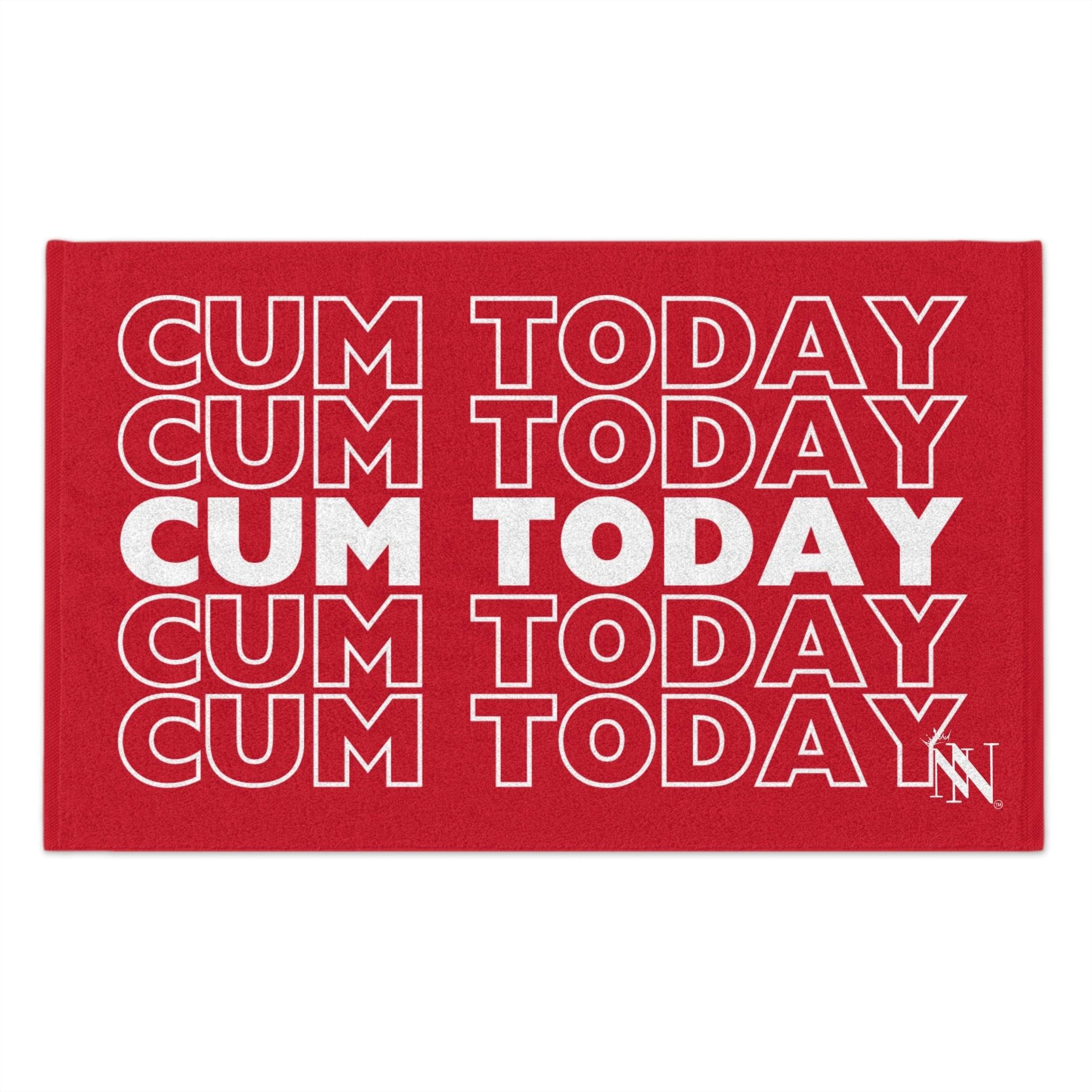 Cum Today Red Mix & Match Soft Sex Towels | Flirty Lovers’ Gifts