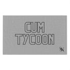 Cum Tycoon Light Grey Mix & Match Soft Sex Towels | Flirty Lovers’ Gifts