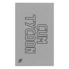 Cum Tycoon Light Grey Mix & Match Soft Sex Towels | Flirty Lovers’ Gifts