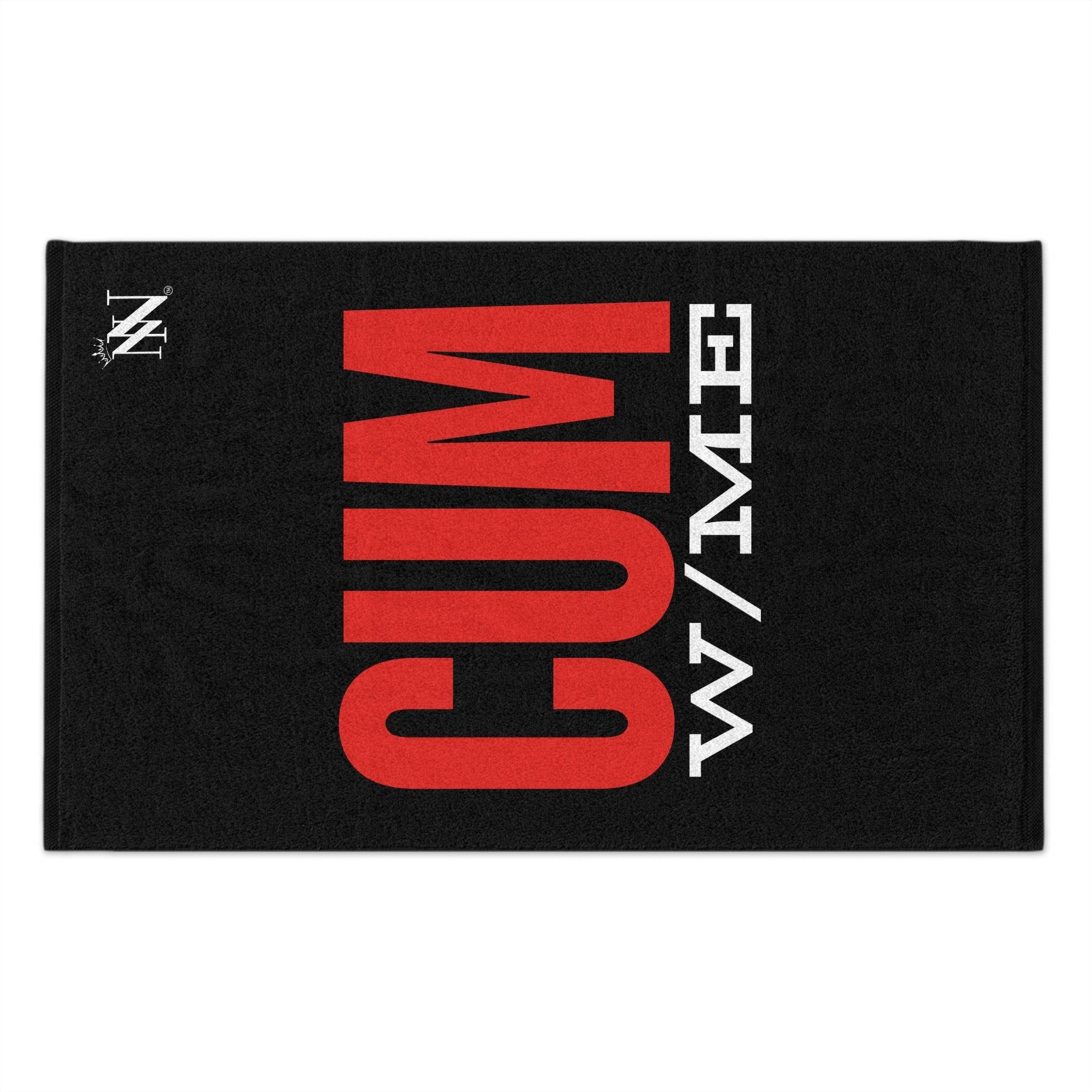 Cum w/Me Black Mix & Match Soft Sex Towels | Flirty Lovers’ Gifts