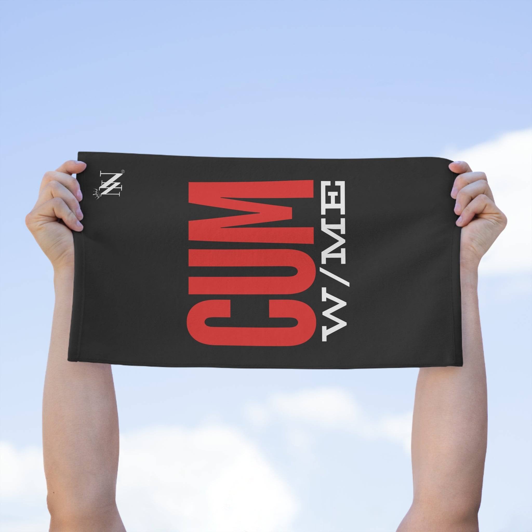 Cum w/Me Black Mix & Match Soft Sex Towels | Flirty Lovers’ Gifts