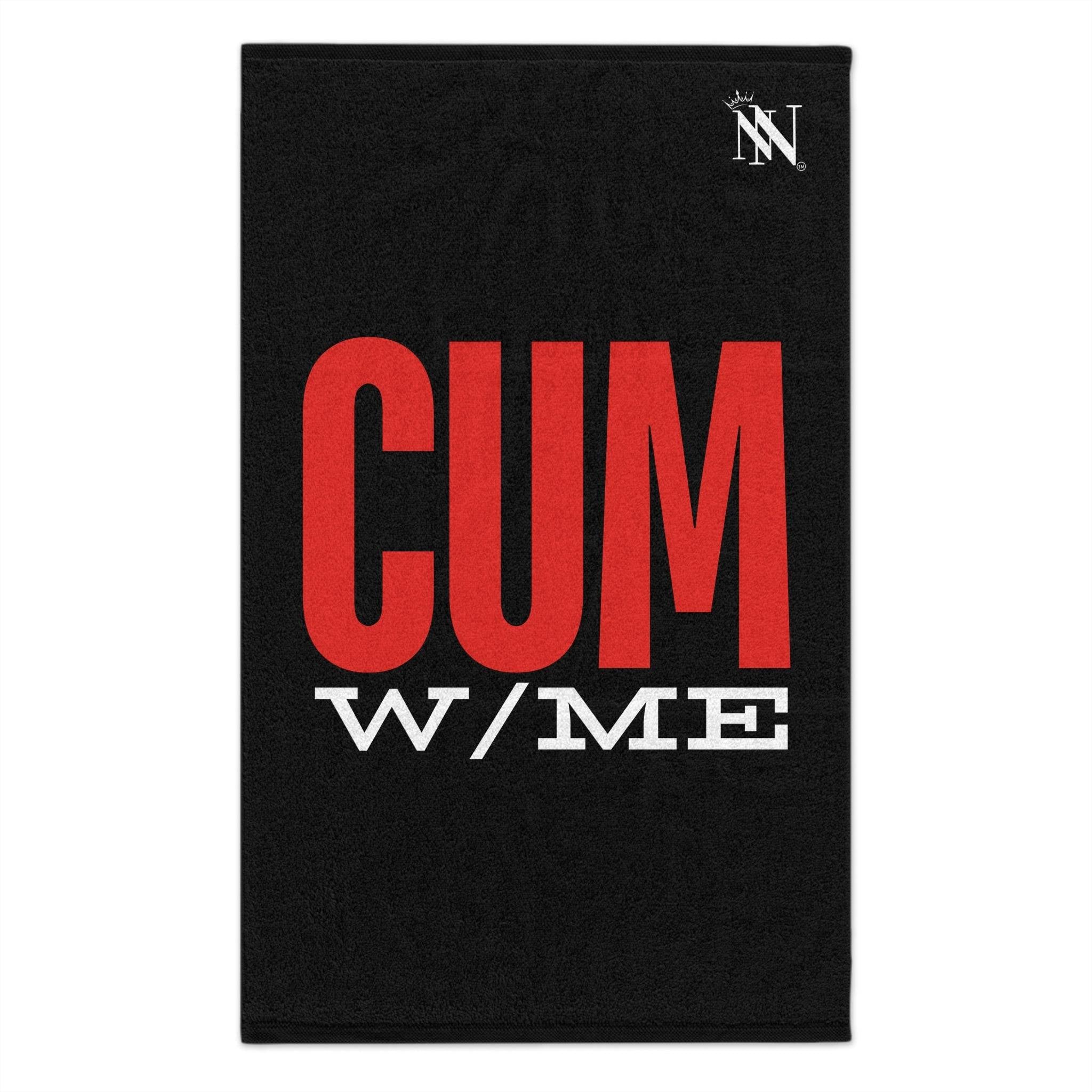 Cum w/Me Black Mix & Match Soft Sex Towels | Flirty Lovers’ Gifts