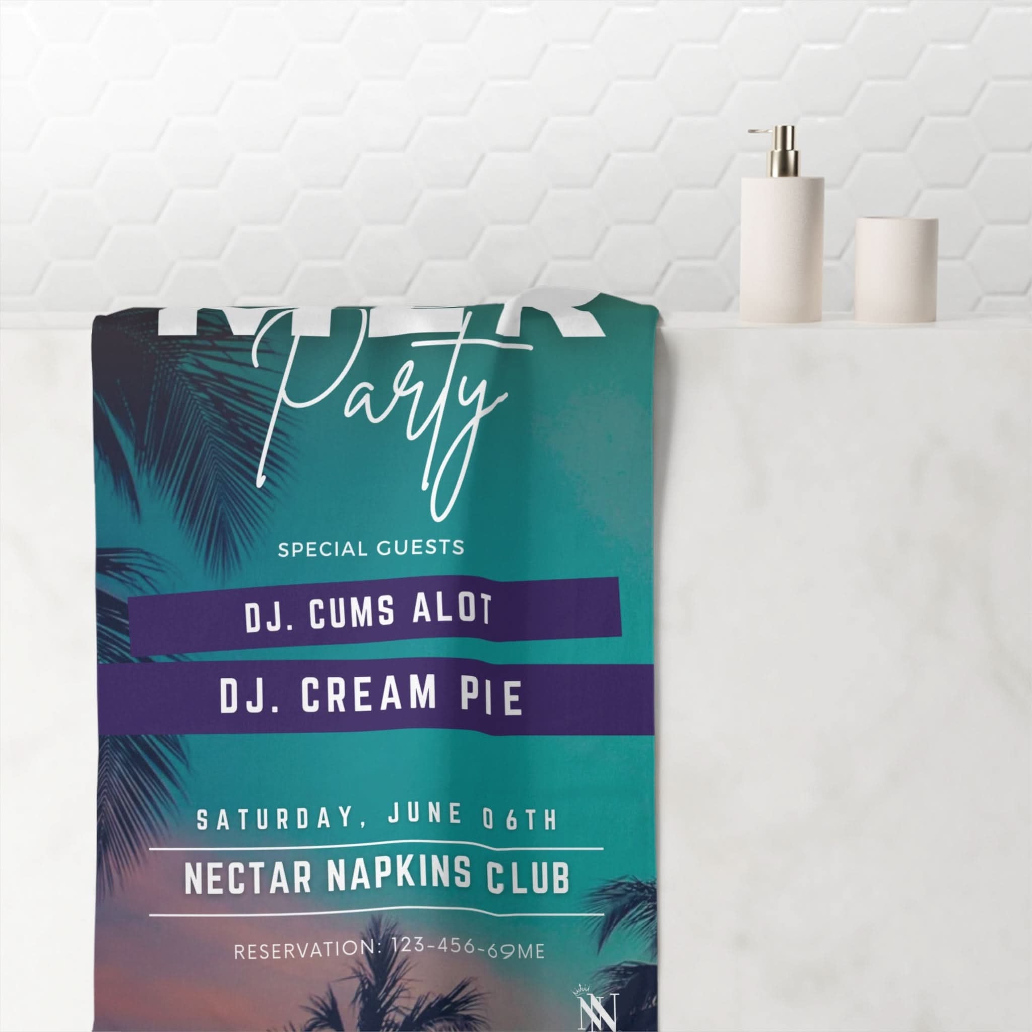 Cummer Party | Mix & Match Naughty XL Fun-Flirty Lovers’ Towels