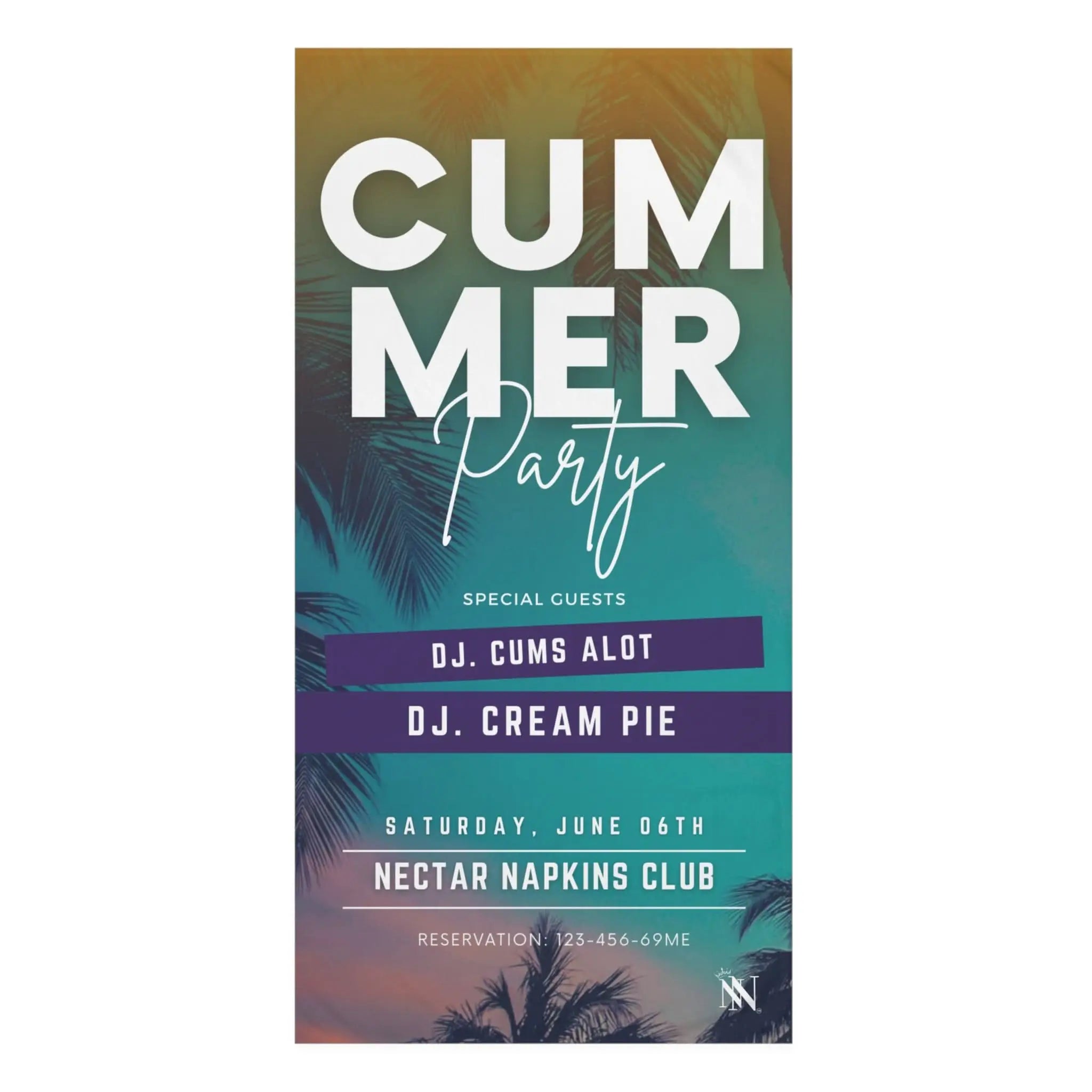 Cummer Party | Mix & Match Naughty XL Fun-Flirty Lovers’ Towels
