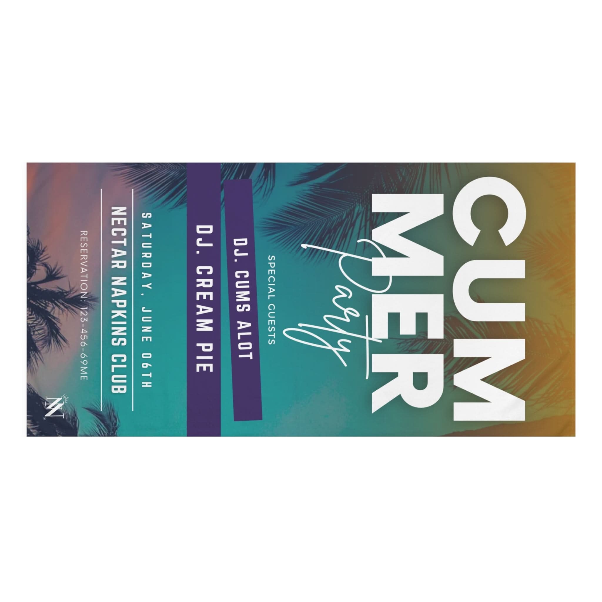 Cummer Party | Mix & Match Naughty XL Fun-Flirty Lovers’ Towels