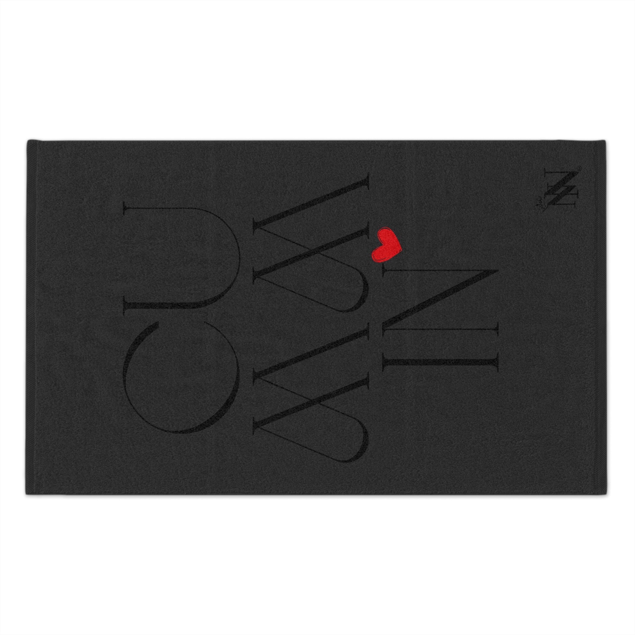 Cummin’ Dark Grey | Mix & Match Soft Fun-Flirty Lovers’ Towels