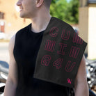 Cumming 4 U Pink Black Mix & Match Soft Sex Towels | Flirty Lovers’ Gifts