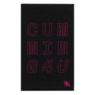 Cumming 4 U Pink Black Mix & Match Soft Sex Towels | Flirty Lovers’ Gifts