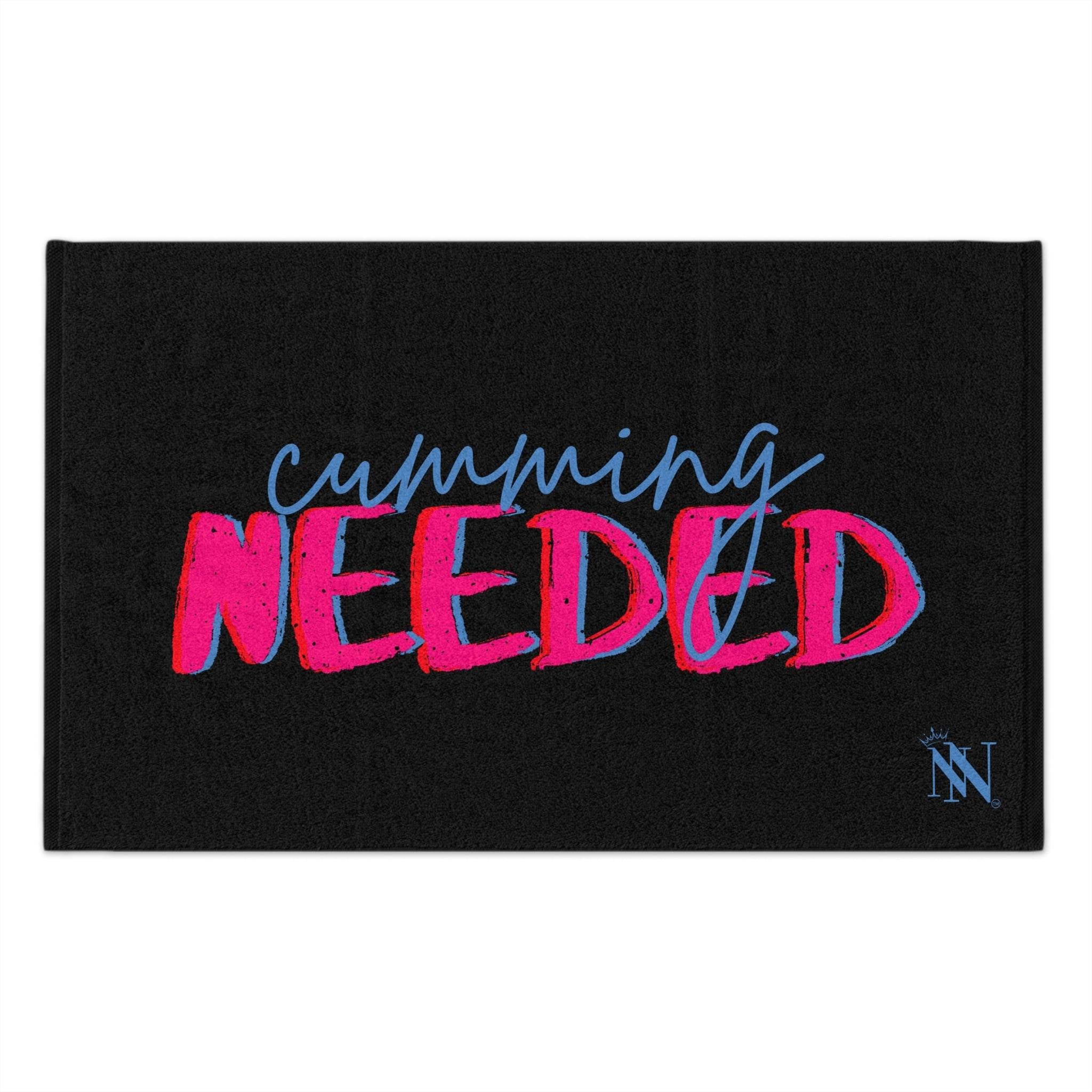 Cumming Needed Black | Mix & Match Soft Sex Towels | Flirty Lovers’ Gifts