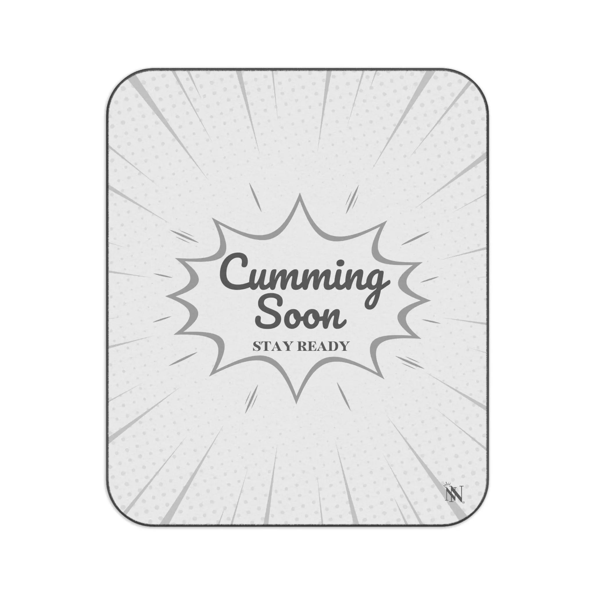 Cumming Soon | Mix Match Fun-Flirty Lovers’ Water-Resistant Blankets