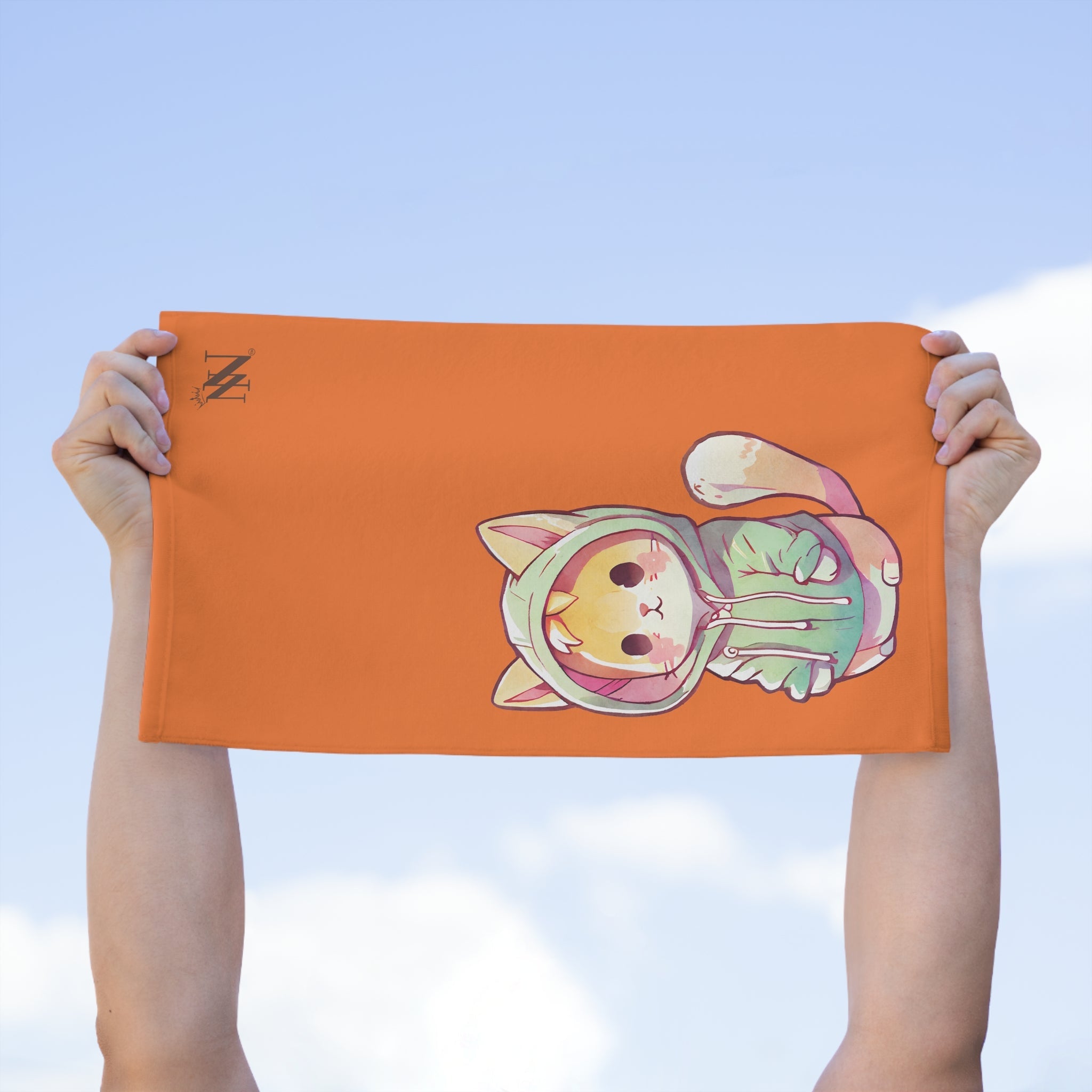 Cute Anime Kitten Crusta | Mix & Match Soft Fun-Flirty Lovers’ Towels