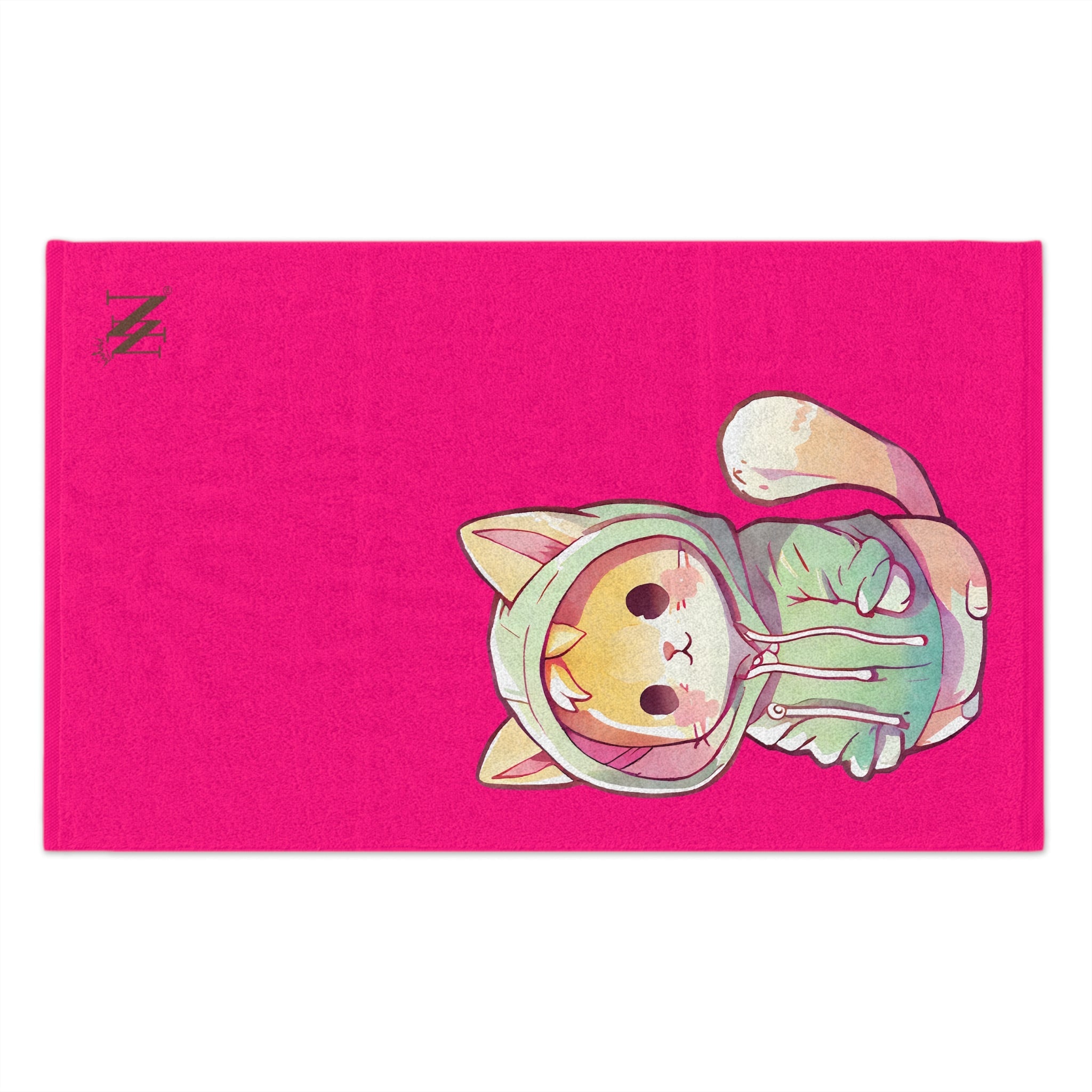 Cute Anime Kitten Pink | Mix & Match Soft Fun-Flirty Lovers’ Towels