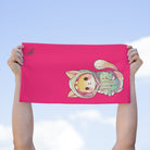 Cute Anime Kitten Pink | Mix & Match Soft Fun-Flirty Lovers’ Towels