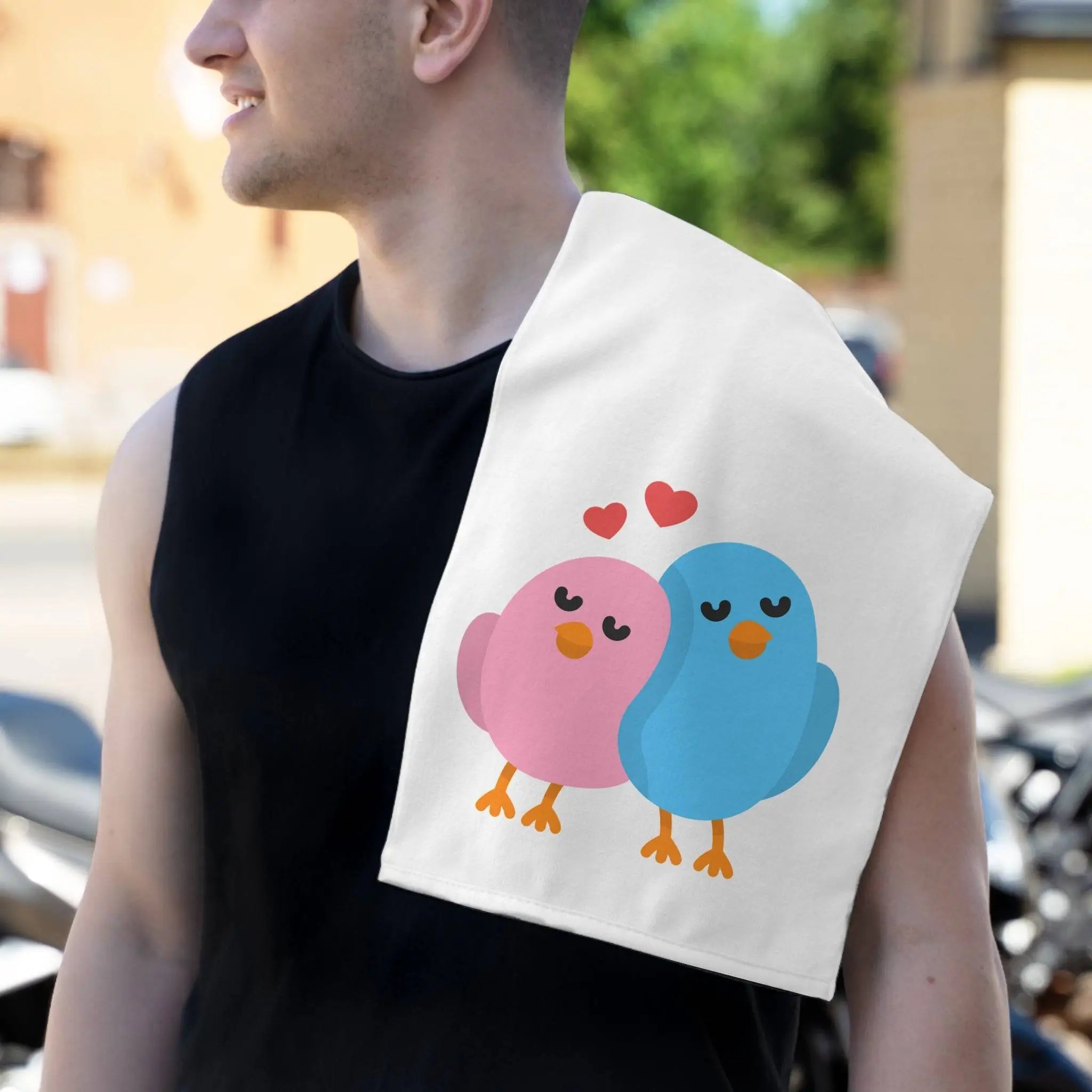 Cute Love Birds | Mix & Match Soft Fun-Flirty Lovers’ Towels