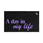 Day My Life Black | Mix & Match Soft Fun-Flirty Lovers’ Towels