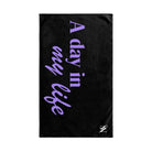 Day My Life Black | Mix & Match Soft Fun-Flirty Lovers’ Towels