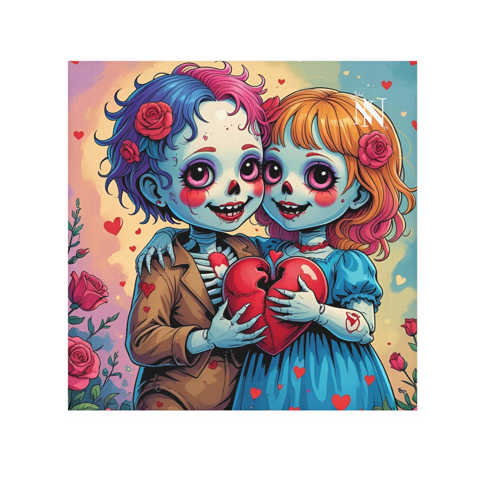 Dead Dolls in Love | Mix & Match Lils’ Fun-Flirty Lovers’ Towels