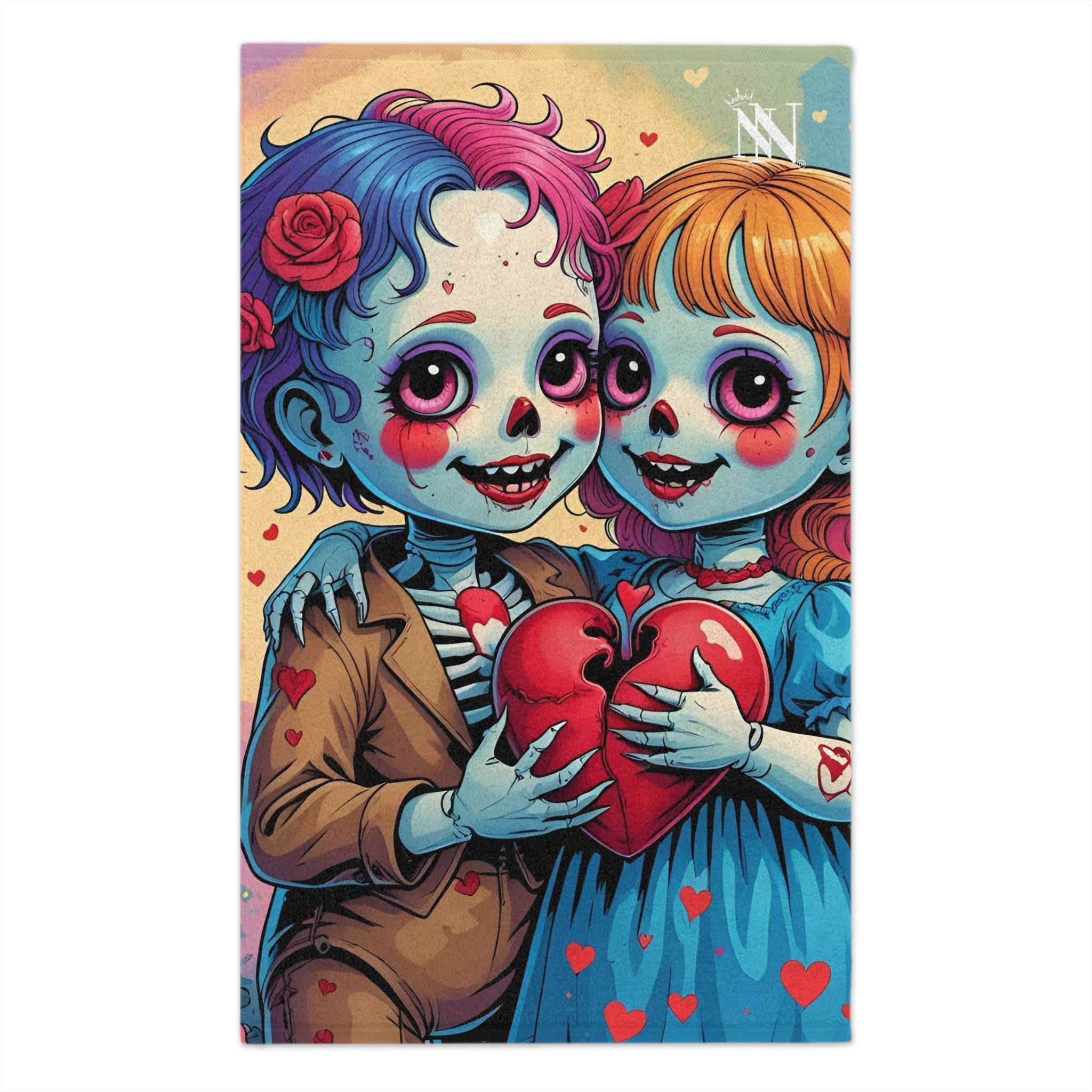 Dead Dolls in Love | Mix & Match Soft Fun-Flirty Lovers’ Towels