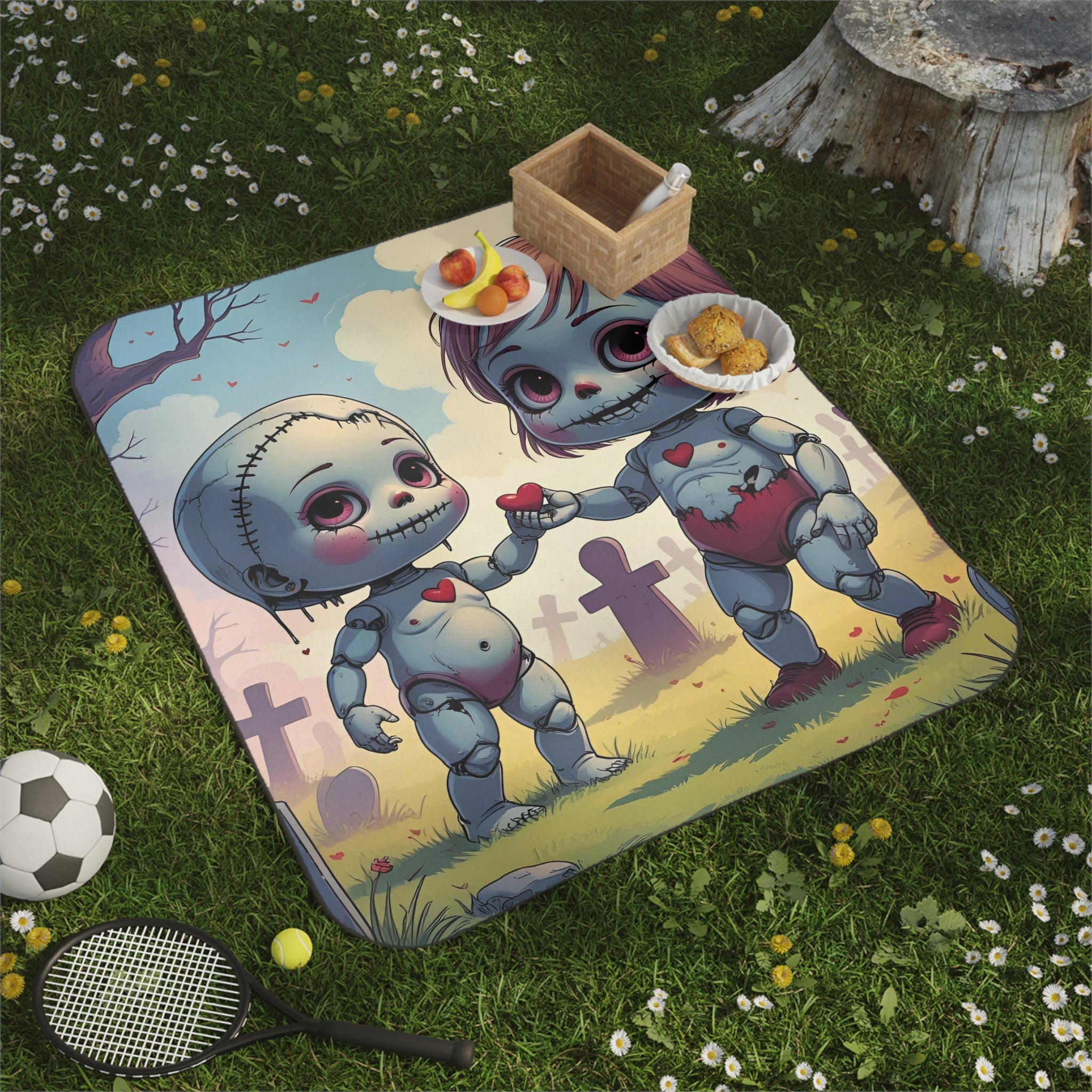 Dead Dolls Love | Mix Match Fun-Flirty Lovers’ Water-Resistant Blankets