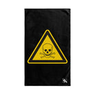 Death Skull Warning Black | Mix & Match Original Fun-Flirty Lovers’ Towels