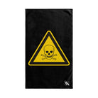 Death Skull Warning Black | Mix & Match Original Fun-Flirty Lovers’ Towels