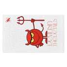 Devil is in The Details White | Mix & Match Soft Fun-Flirty Lovers’ Towels