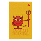Devil is in The Details Yellow | Mix & Match Soft Fun-Flirty Lovers’ Towels