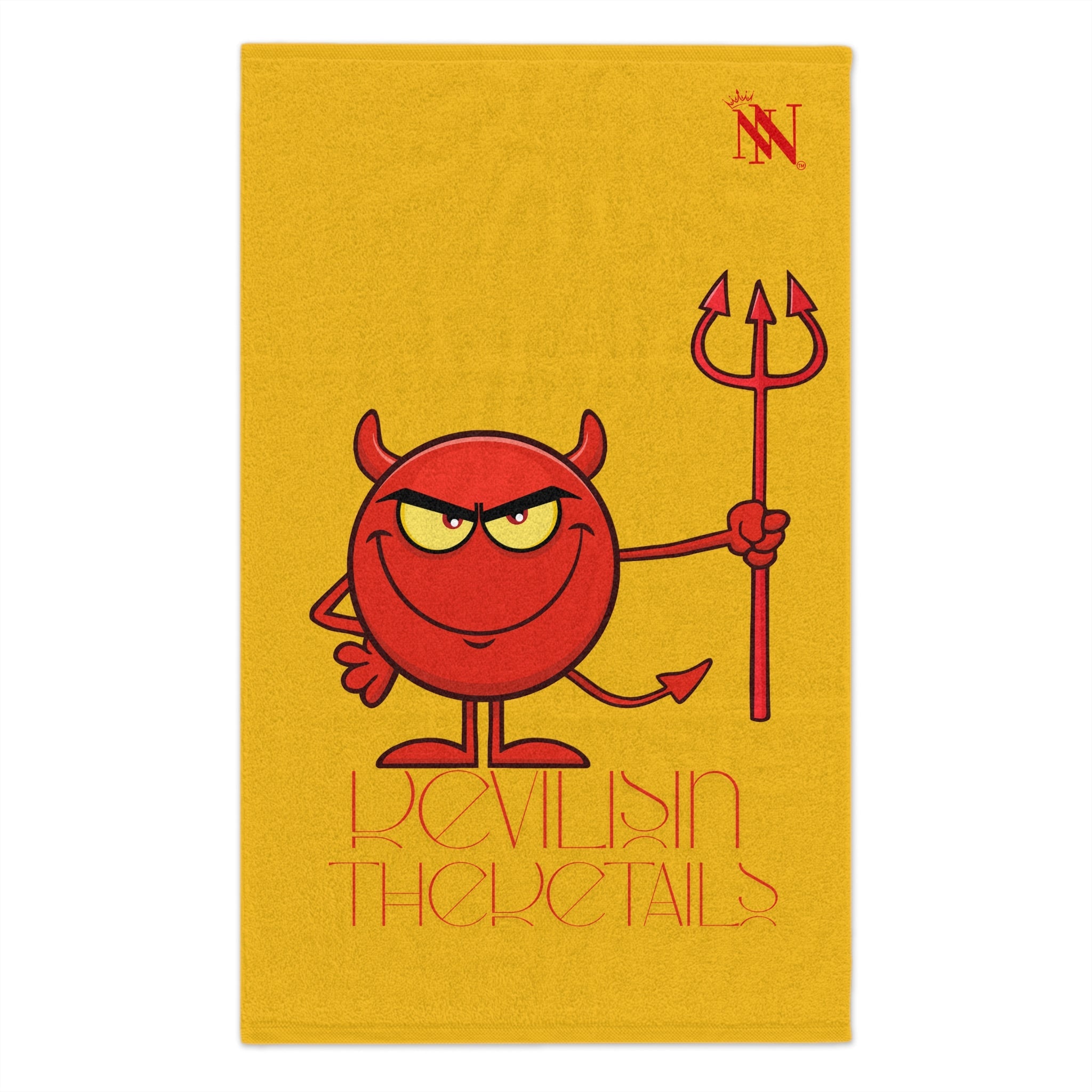 Devil is in The Details Yellow | Mix & Match Soft Fun-Flirty Lovers’ Towels