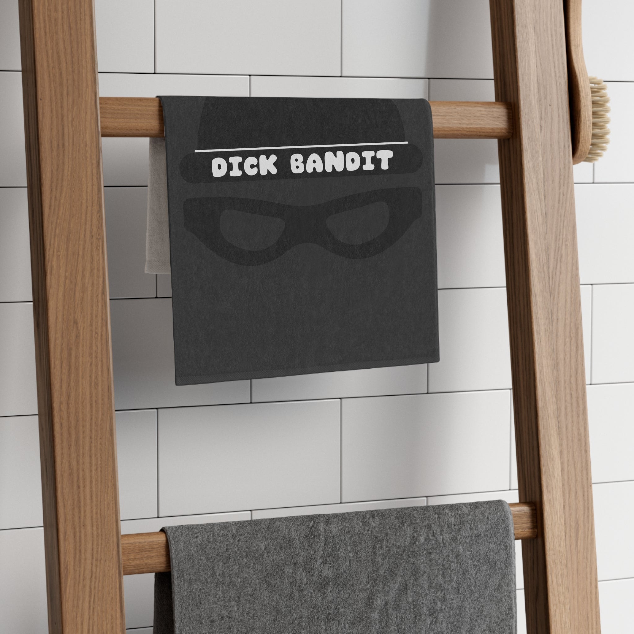 Dick Bandit Dark Grey | Mix & Match Soft Fun-Flirty Lovers’ Towels