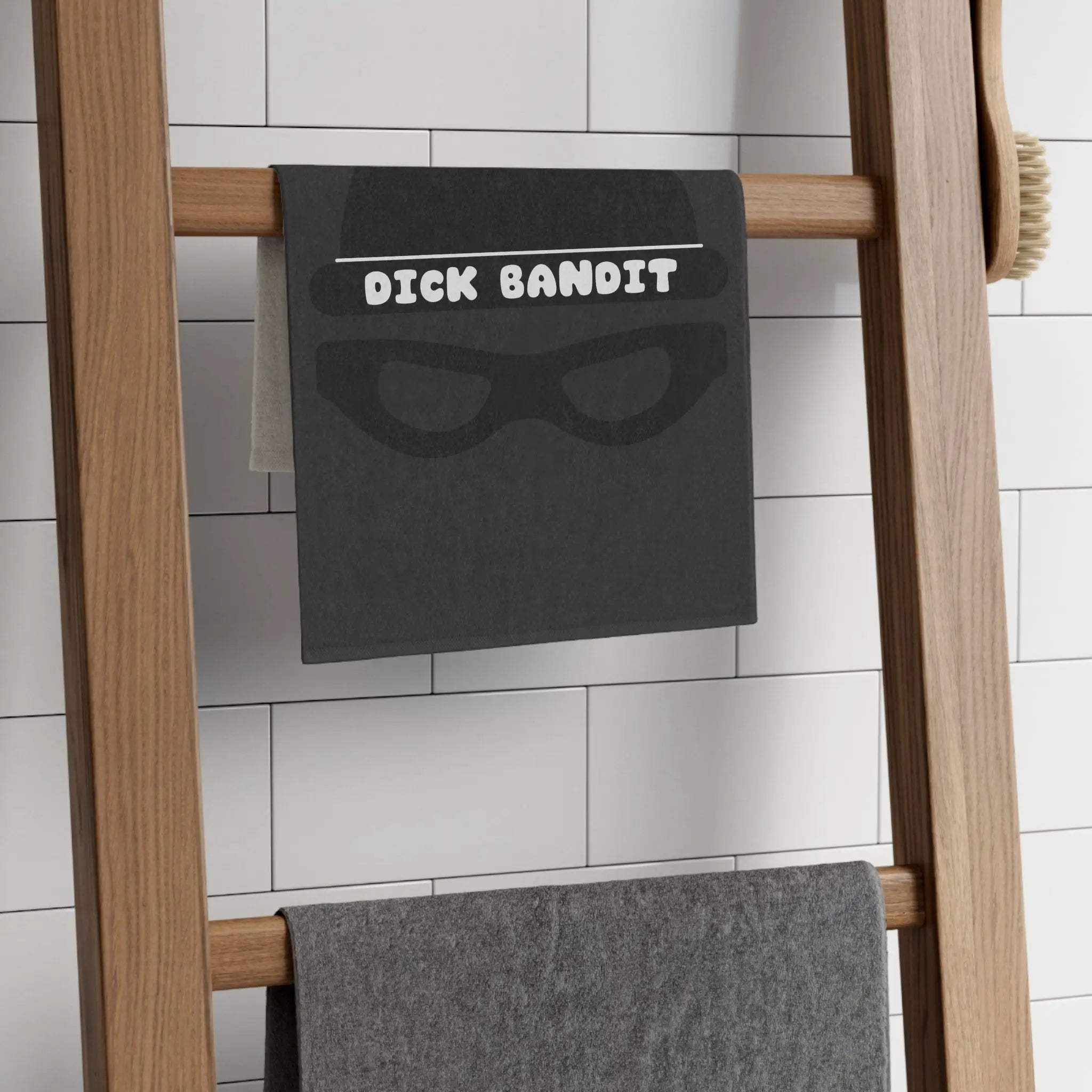 Dick Bandit Dark Grey | Mix & Match Soft Fun-Flirty Lovers’ Towels