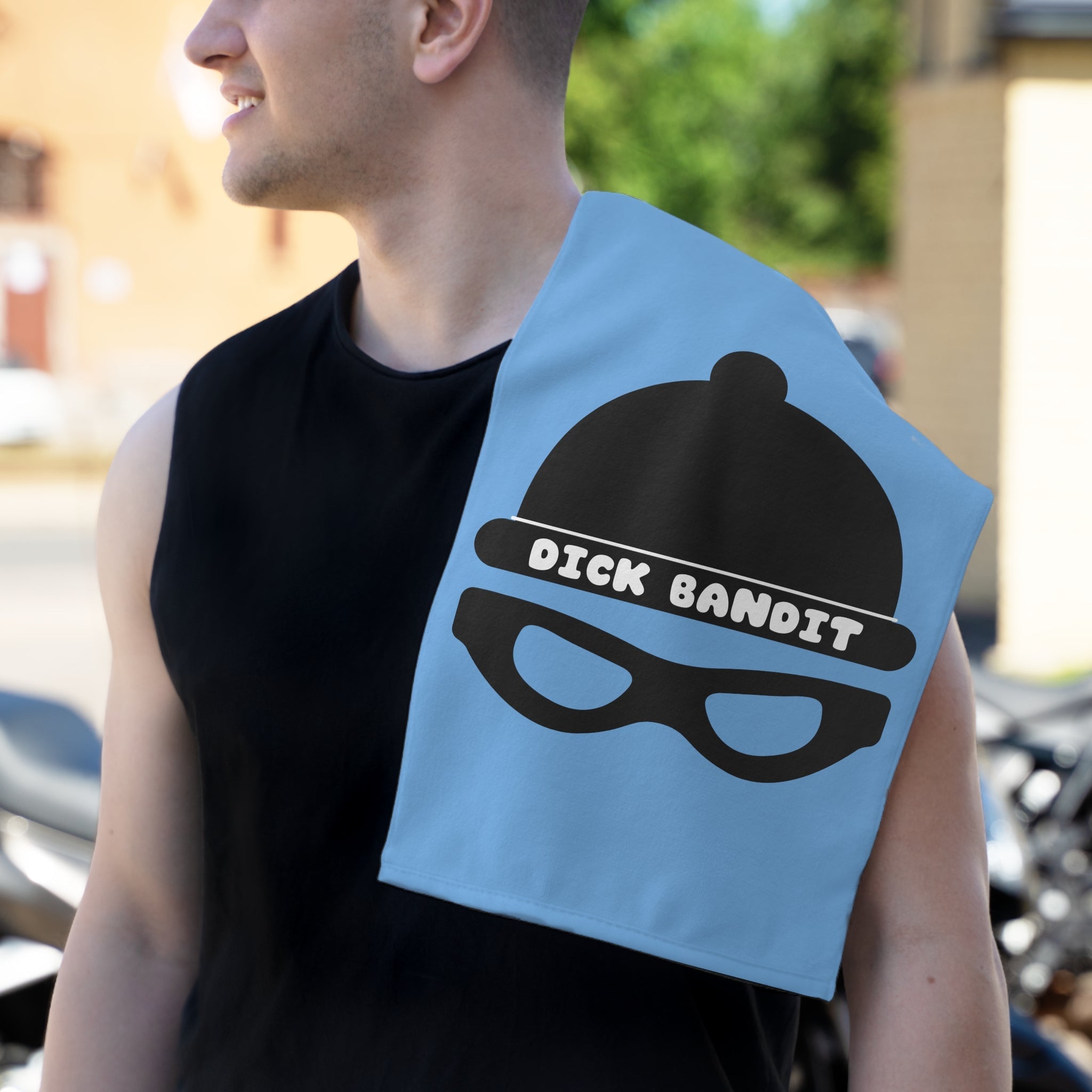 Dick Bandit Light Blue | Mix & Match Soft Fun-Flirty Lovers’ Towels