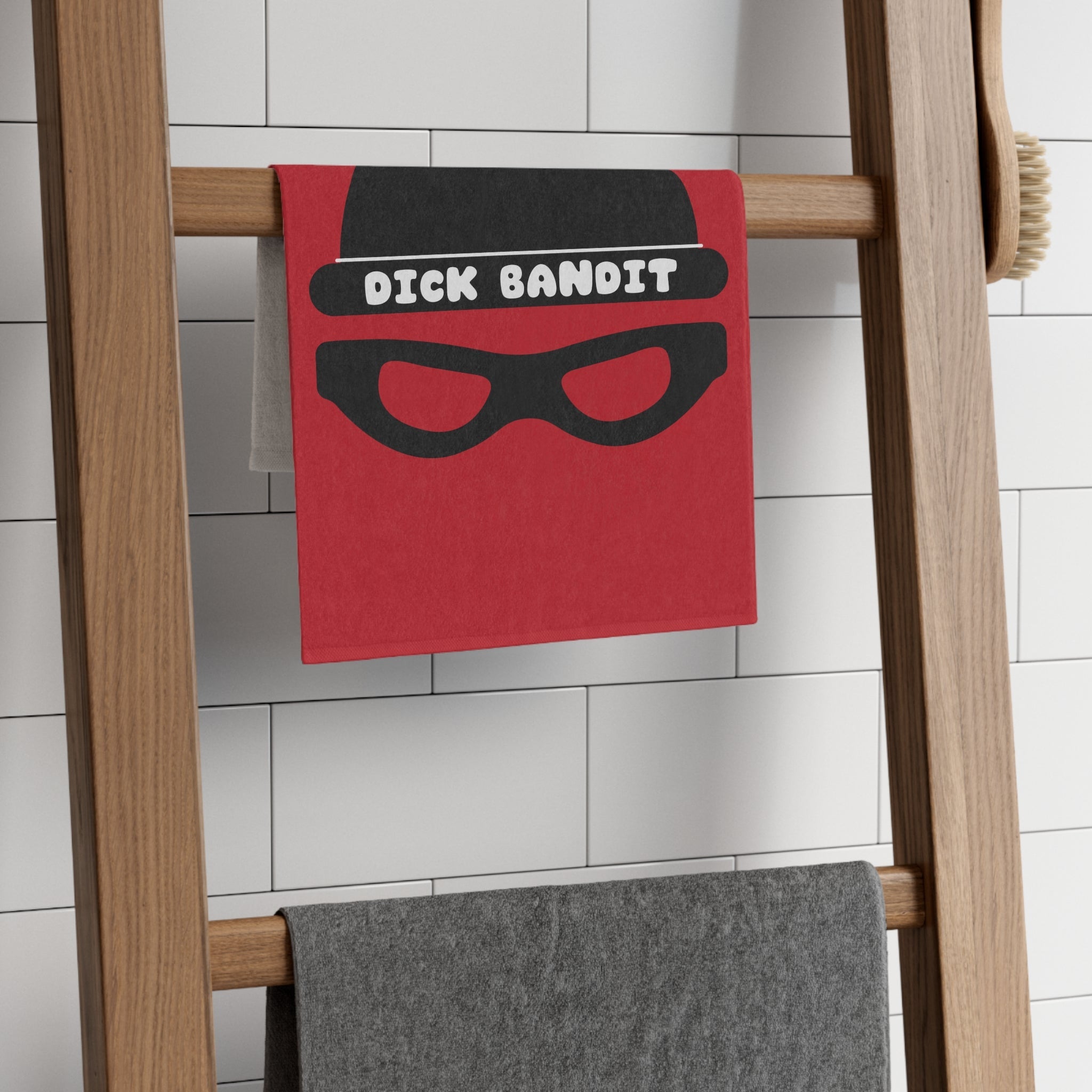 Dick Bandit Red | Mix & Match Soft Fun-Flirty Lovers’ Towels