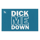 Dick Me Down Blue Mix & Match Soft Sex Towels | Flirty Lovers’ Gifts