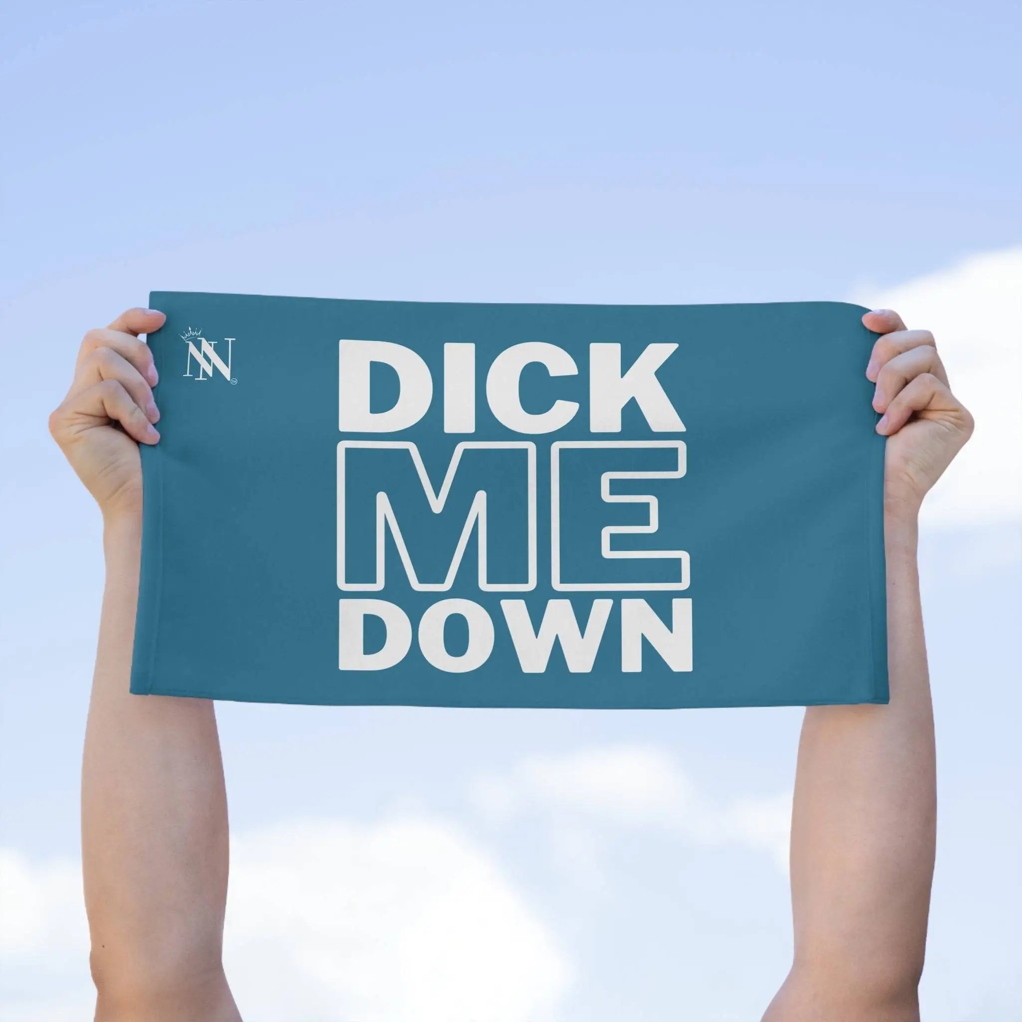Dick Me Down Blue Mix & Match Soft Sex Towels | Flirty Lovers’ Gifts