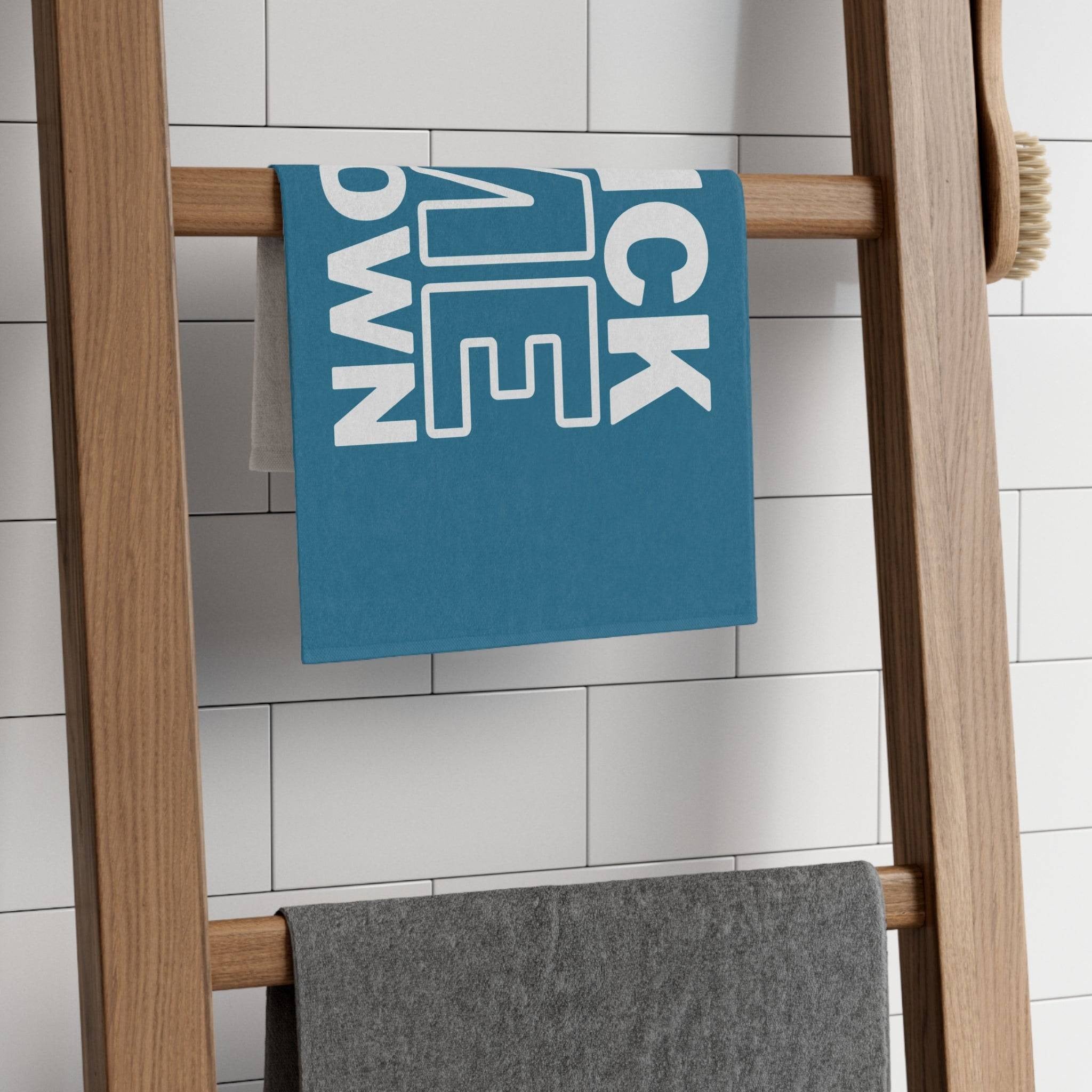 Dick Me Down Blue Mix & Match Soft Sex Towels | Flirty Lovers’ Gifts